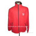 Men's red microfibre polar fleece jacket